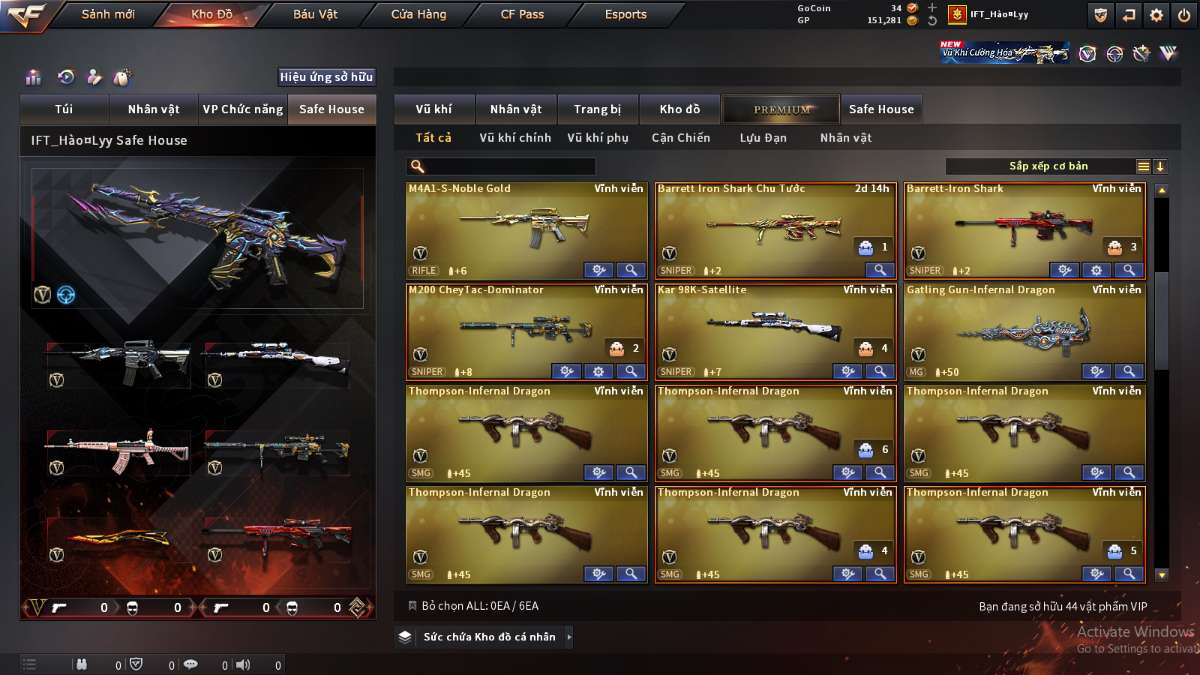 shop acc cf uy tin gia re